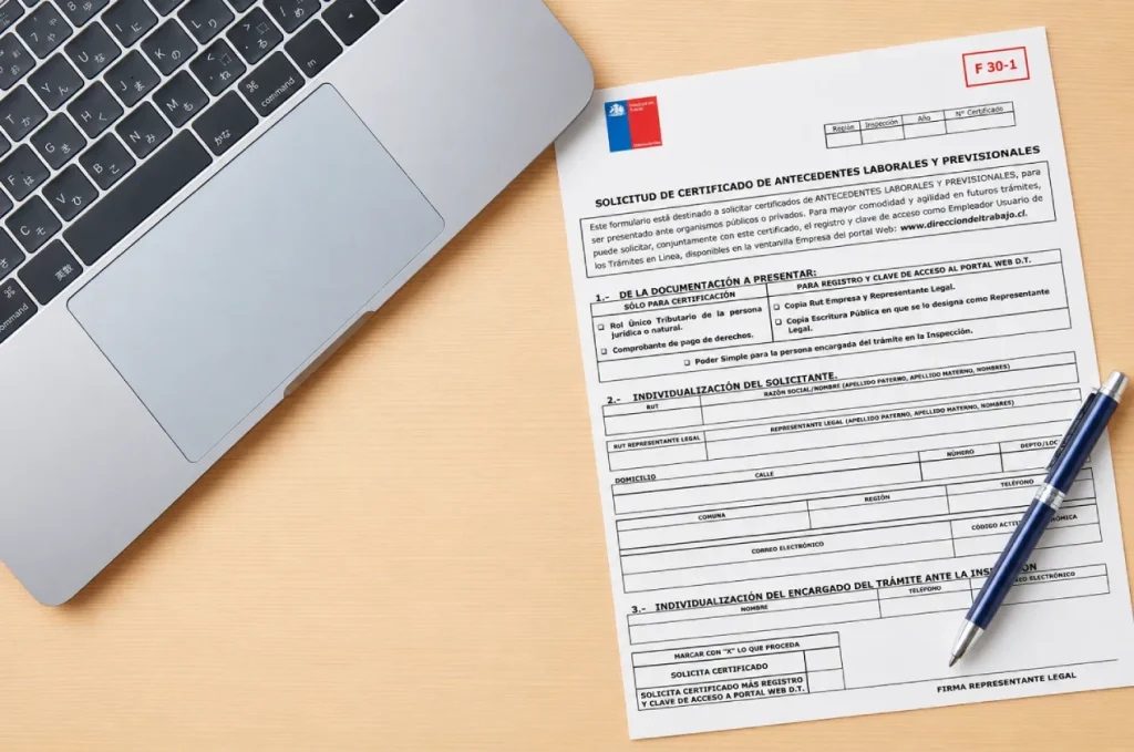 ¿Qué es el Formulario F30-1 y cuál es el proceso para solicitarlo ante la DT?
